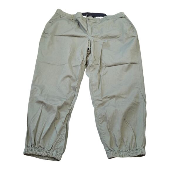 Lane Bryant Khaki Green Joggers Comfy Stretch Plus Size 22 - Picture 2 of 7